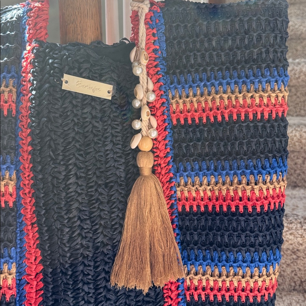Colorful Striped Tote Bag - Picture 3 of 6